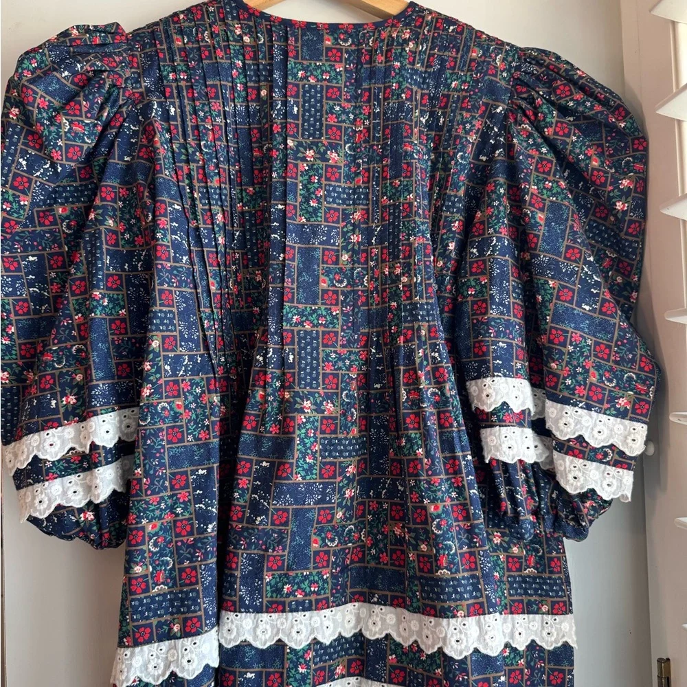 HUNTER BELL Jenkins Dress in Vintage Patchwork - Like New (XS) - Picture 15 of 15